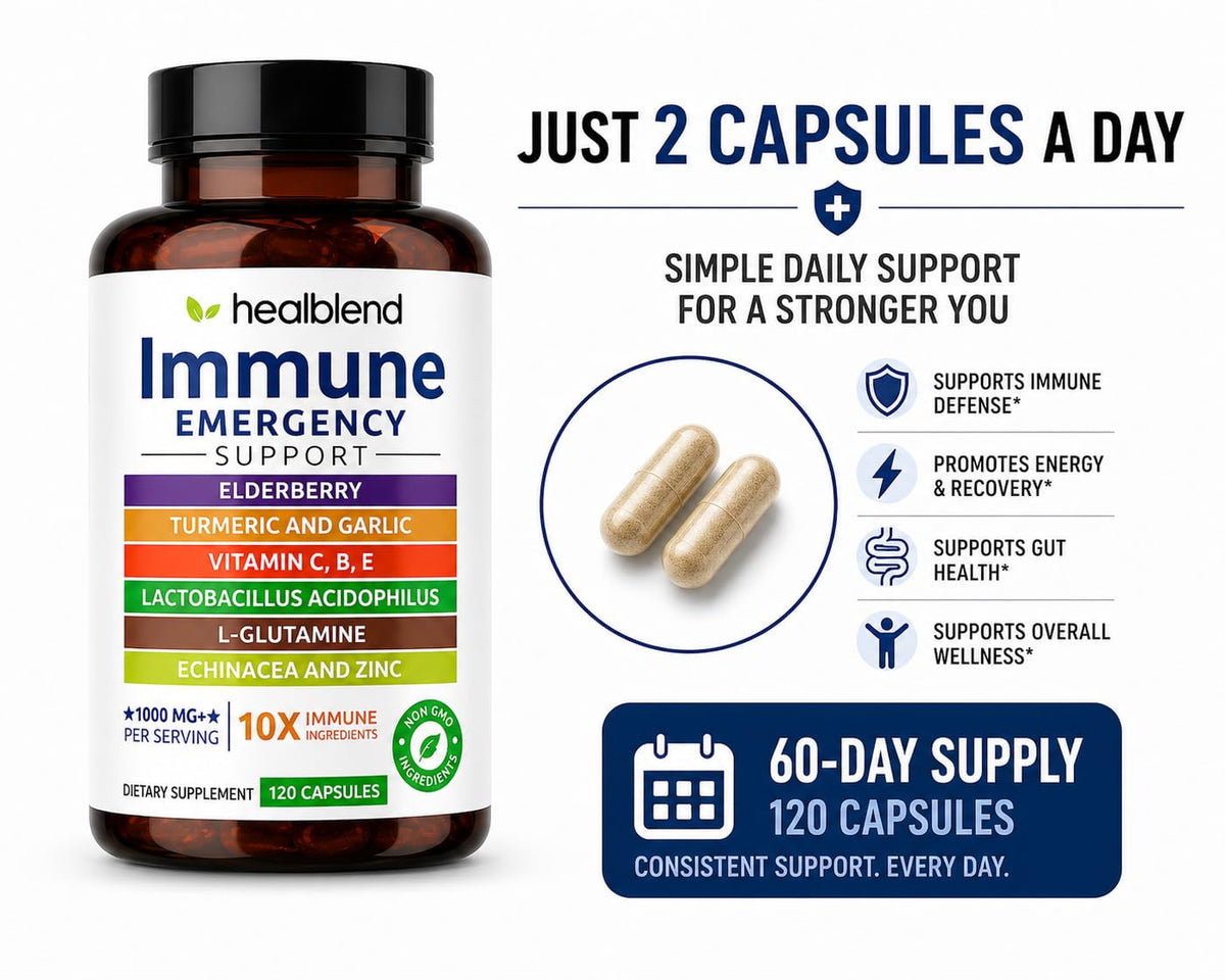 healblend 10 in 1 Immune Support Supplement with Elderberry & Zinc - image 5
