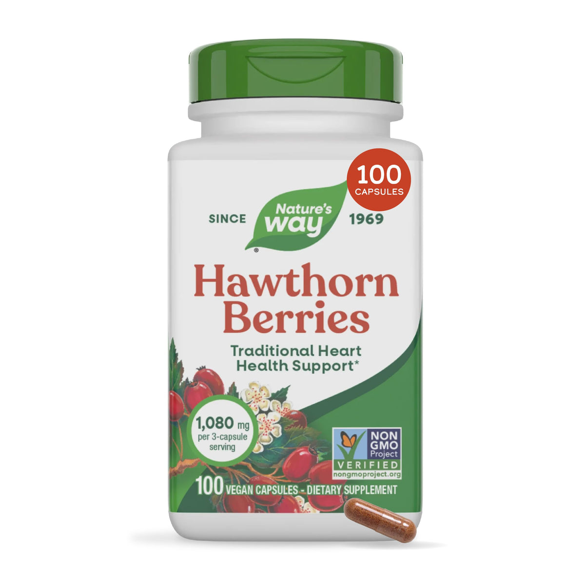 Nature's Way Hawthorn Berries, Traditional Heart Health Support