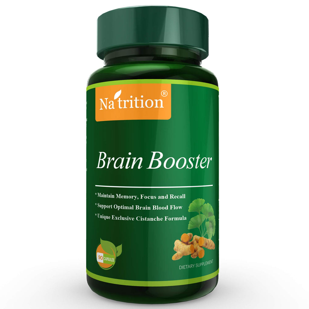 Na'trition Brain Booster Nootropic Formula for Focus & Memory - 90 Capsules