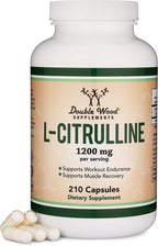 Double Wood Supplements L-Citrulline 1,200mg Nitric Oxide - 210 Capsules