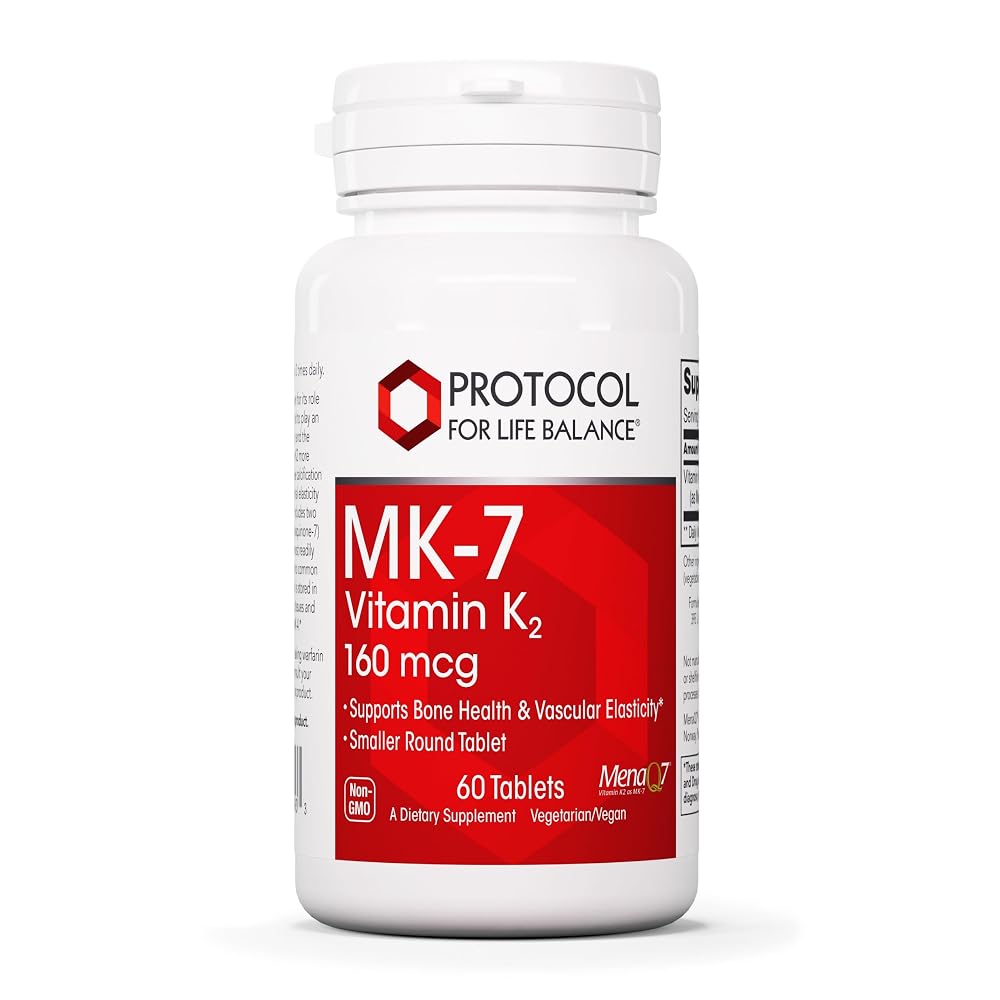 PROTOCOL FOR LIFE BALANCE MK-7 Vitamin K2 160mcg Bone Support - 60 Tablets