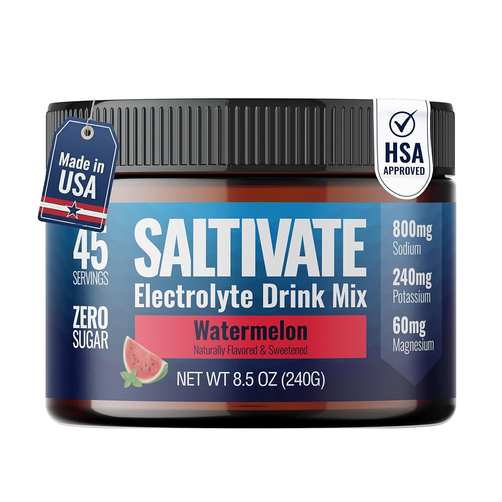 Saltivate Electrolytes Powder, Sugar Free, 800mg Sodium