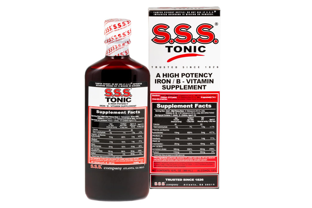 S.S.S. CO. S.S.S. Tonic Liquid Iron & Vitamin B Supplement - 10 Fl Oz