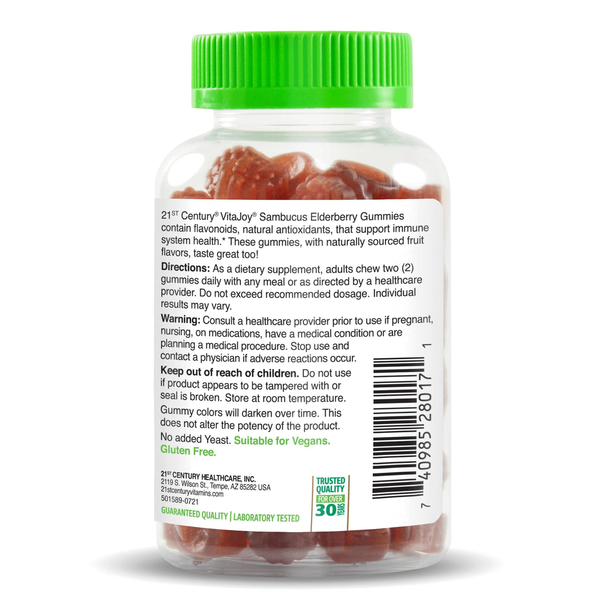 21st Century VitaJoy Sambucus Elderberry Gummies Immune Support - 60 Count - image 3