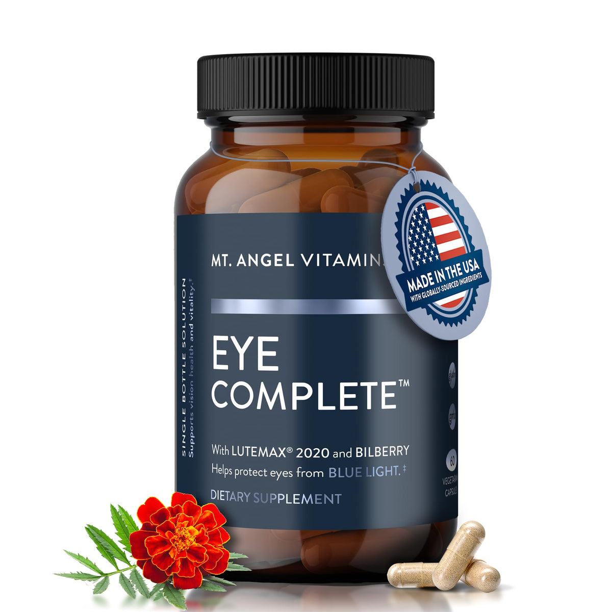 Mt. Angel Vitamins Eye Complete - 60 Vegetarian Capsules