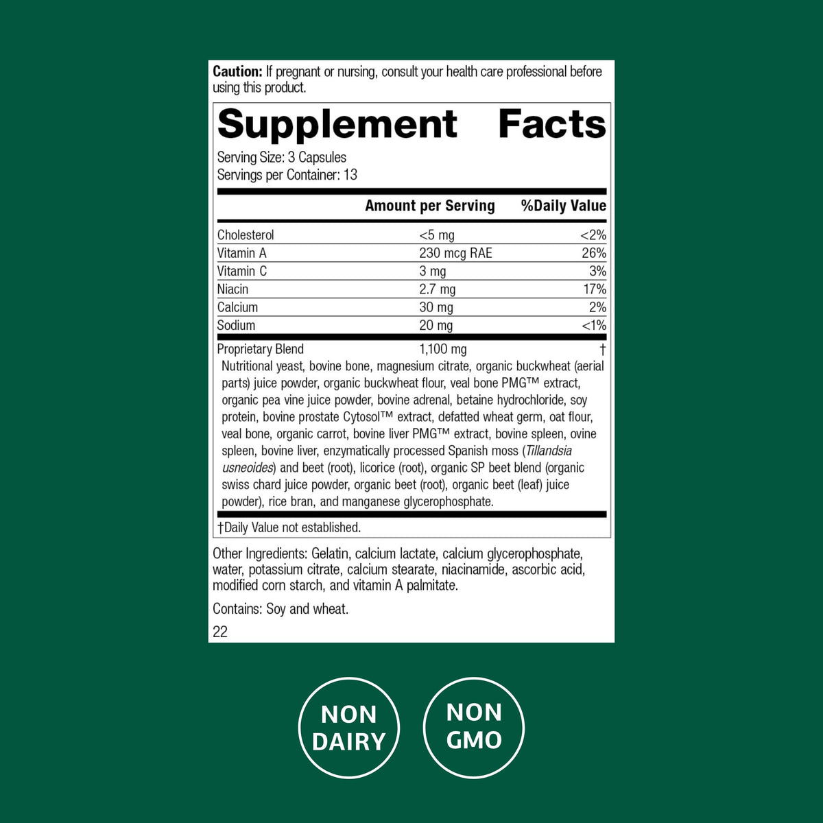 Standard Process Rumaplex Liver & Bile Support - 40 Capsules - image 2