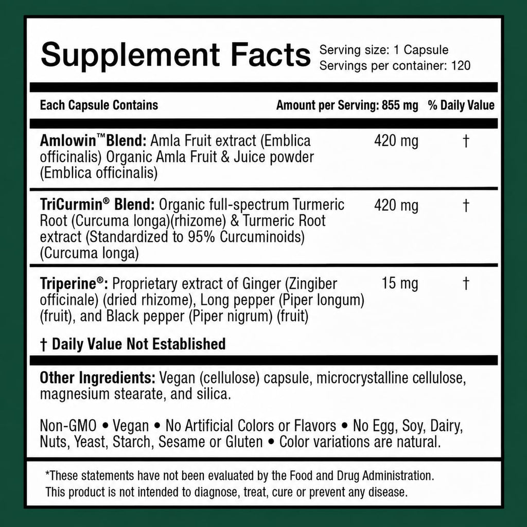 Harmony Nutraceuticals Amla & Beyond Ayurvedic Herbal Formula - image 6
