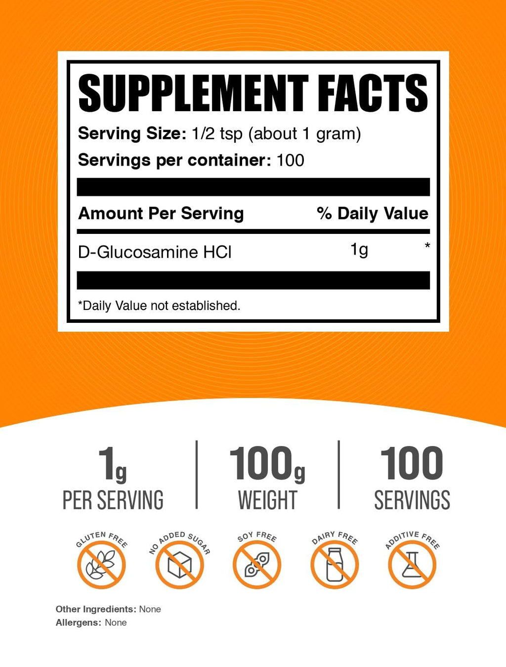 BulkSupplements.com Glucosamine HCl Powder