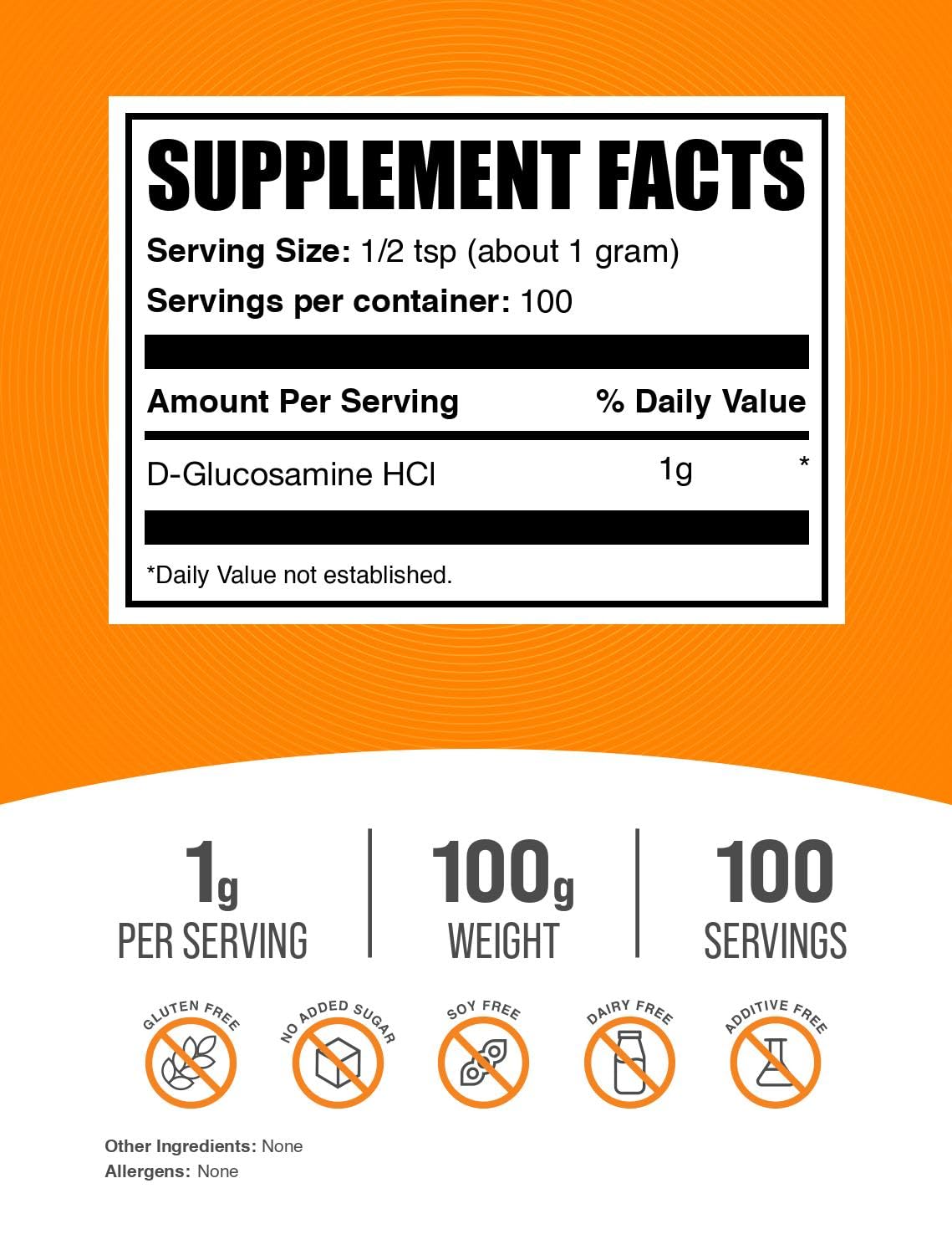 BulkSupplements.com Glucosamine HCl Powder