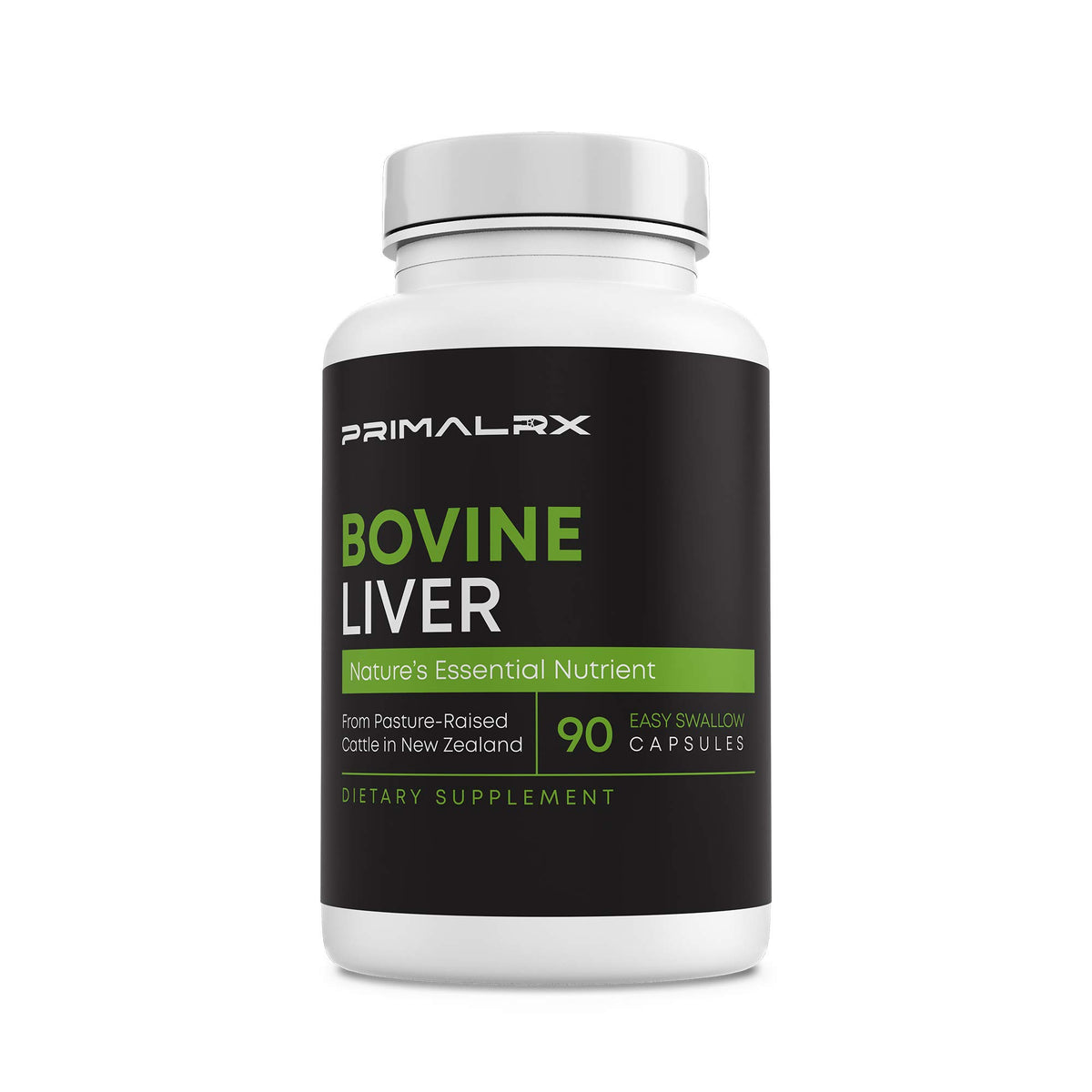 PRIMALRX Beef Liver Supplement Grass-Fed Organ - 90 Capsules
