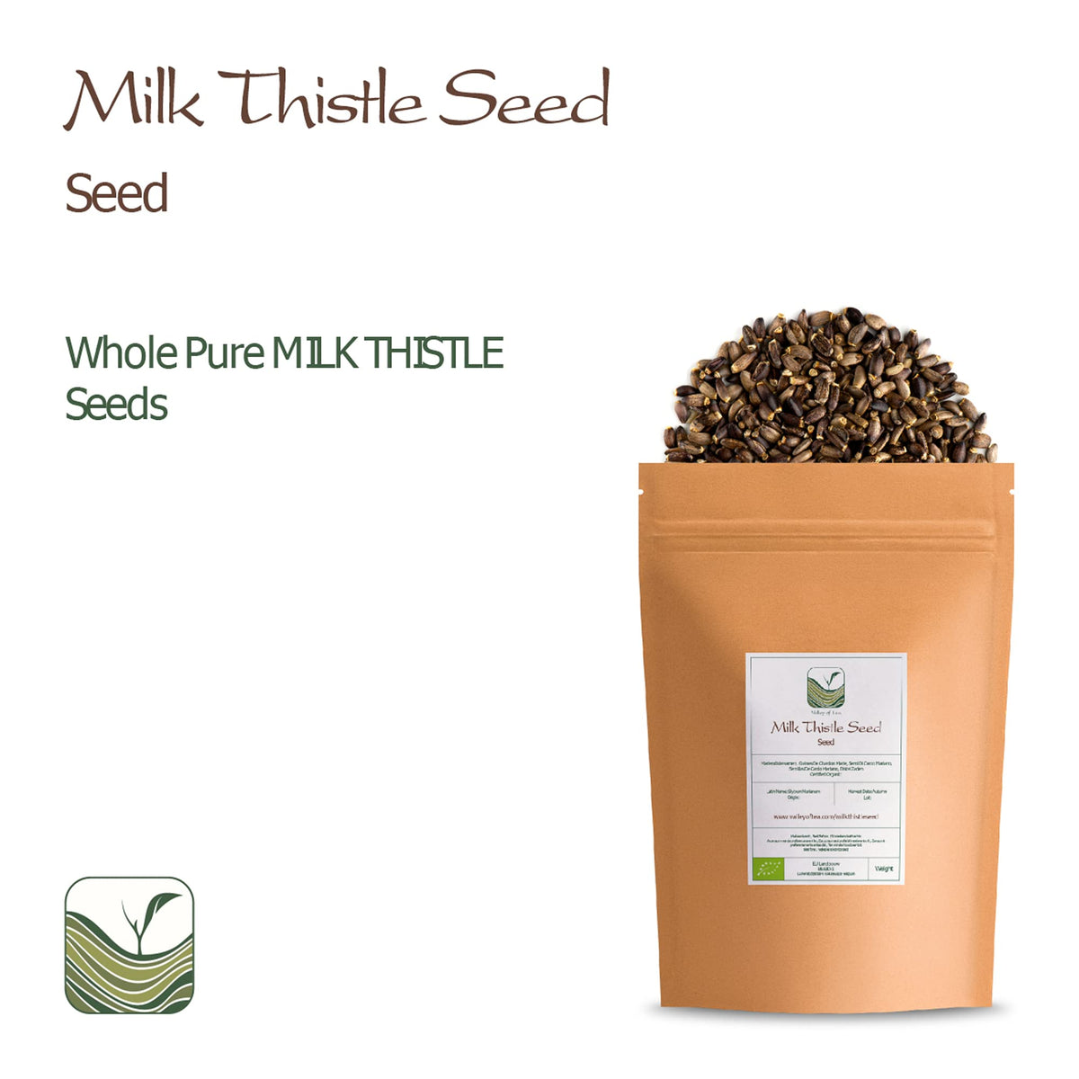 Valley of Tea Milk Thistle Seeds Whole Dried Herb - 7.05 oz - image 5