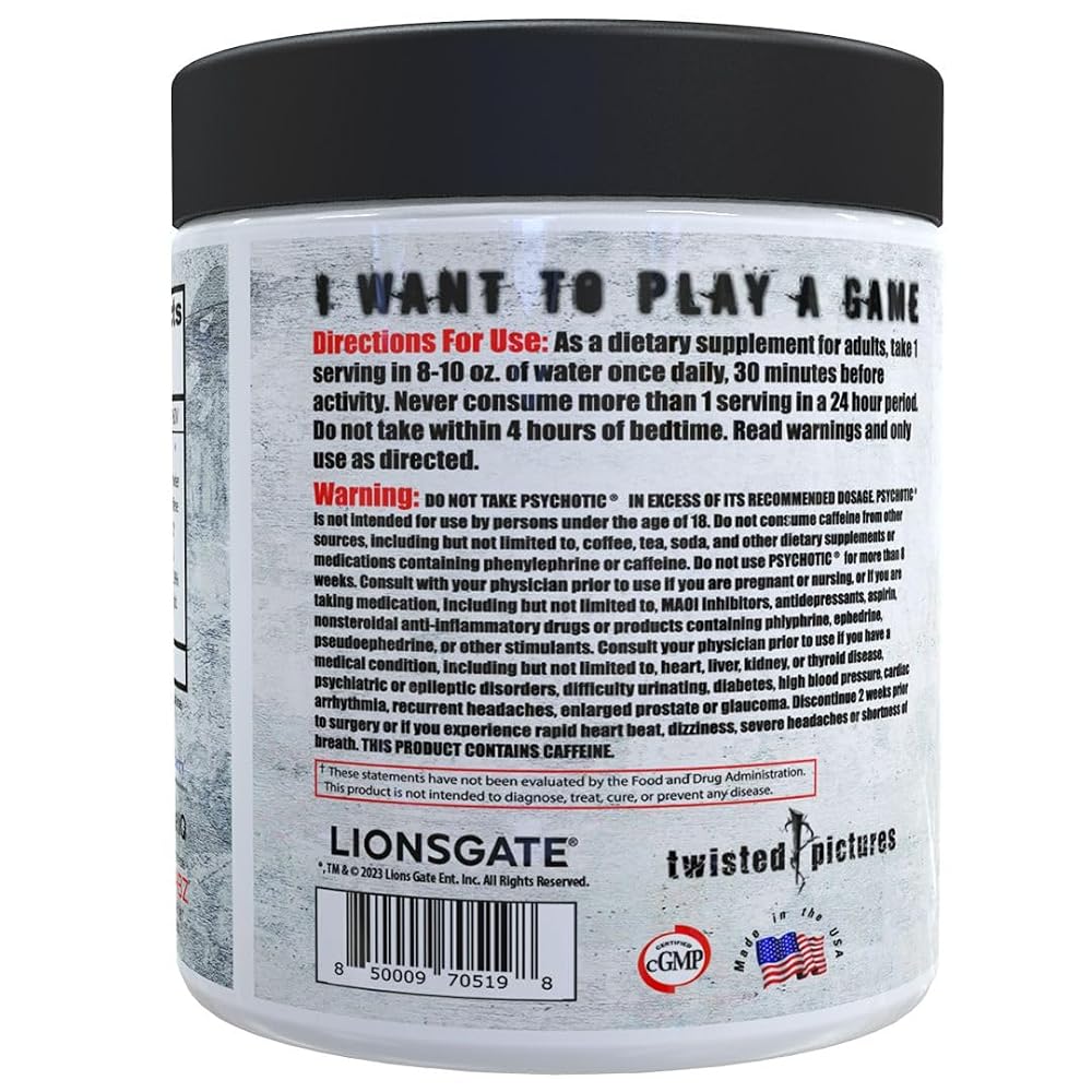 Insane Labz Psychotic Saw® and Bloodbath Pre Workout Nitric Oxide