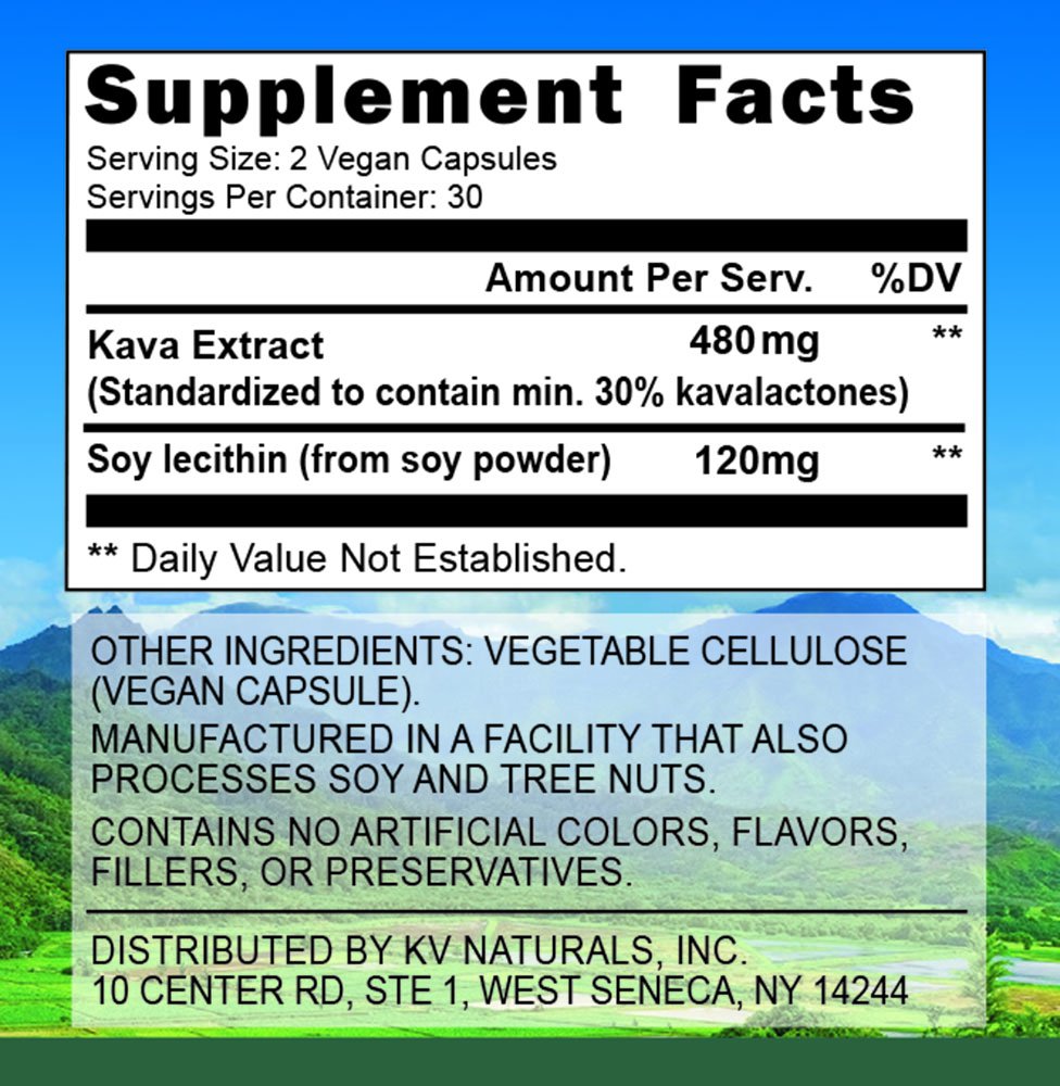 Kona Kava Farms 10% Kavalactone Kava Root Extract - 60 Capsules - image 3