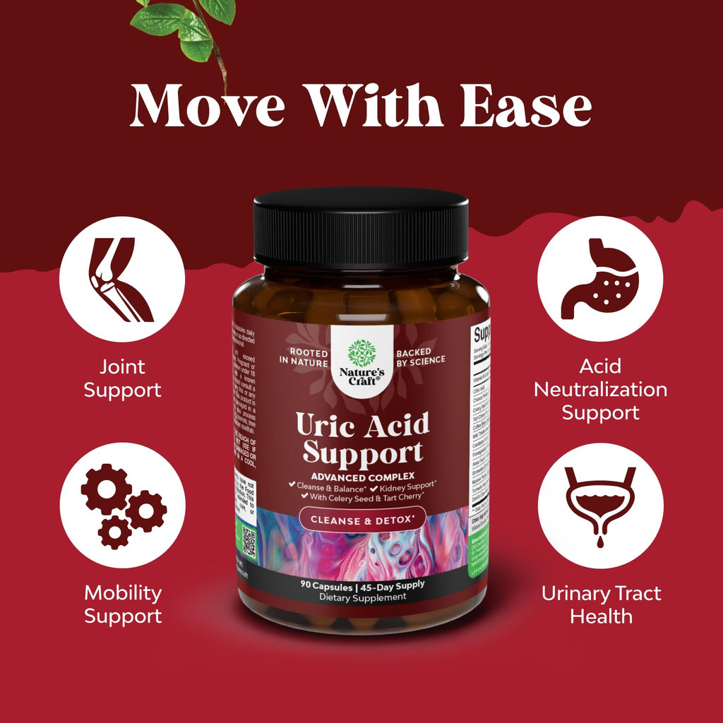 Natures Craft Uric Acid Cleanse Support with Green Coffee Beans - 90 Capsules - image 2