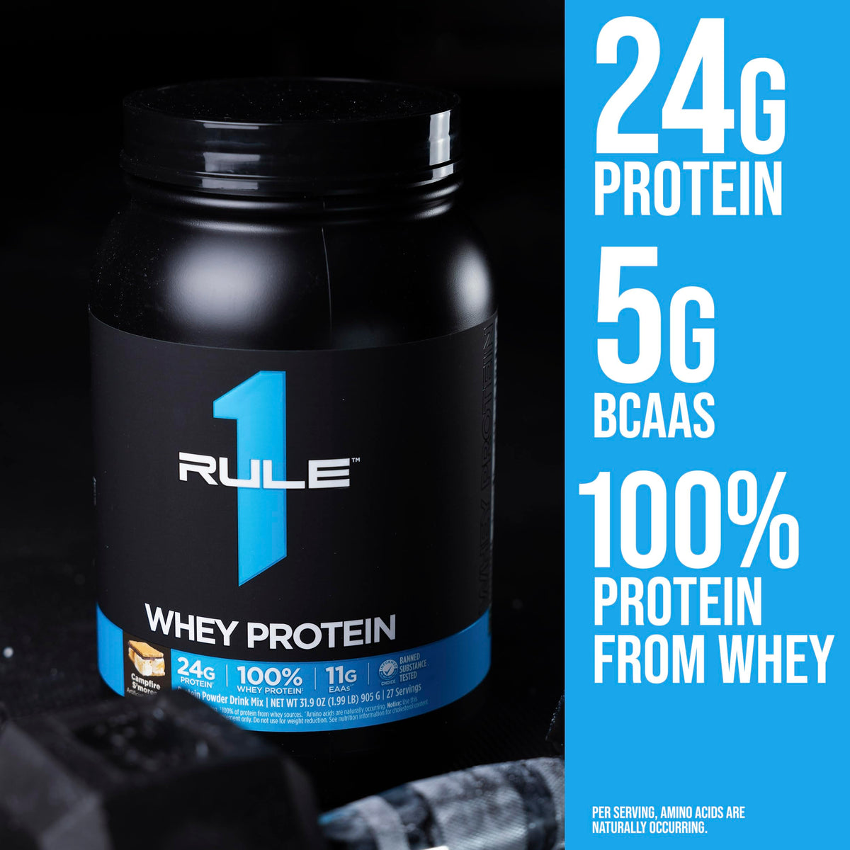 Rule 1 Proteins Whey Protein Powder Chocolate Fudge - 26 Servings - image 5