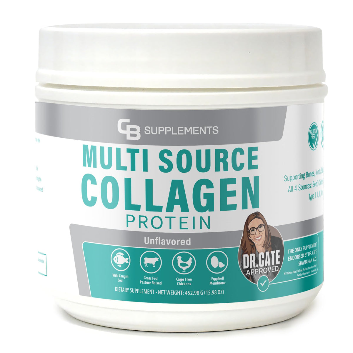CB Supplements Multi Collagen Protein Powder - 58 Servings