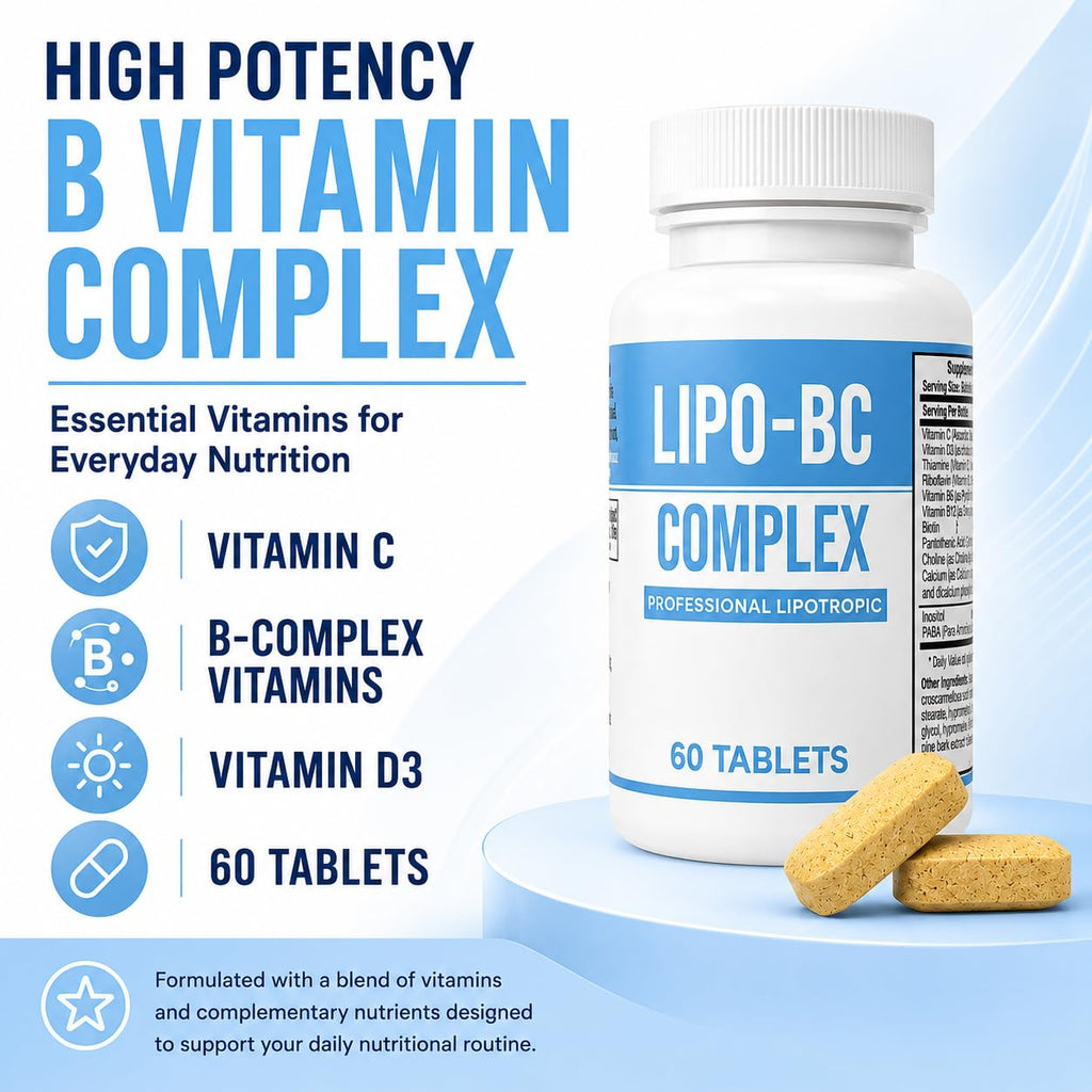 ES Global Lipo-BC Complex B-Complex Vitamin - 60 Tablets - image 3