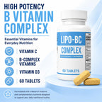 ES Global Lipo-BC Complex B-Complex Vitamin - 60 Tablets - image 3