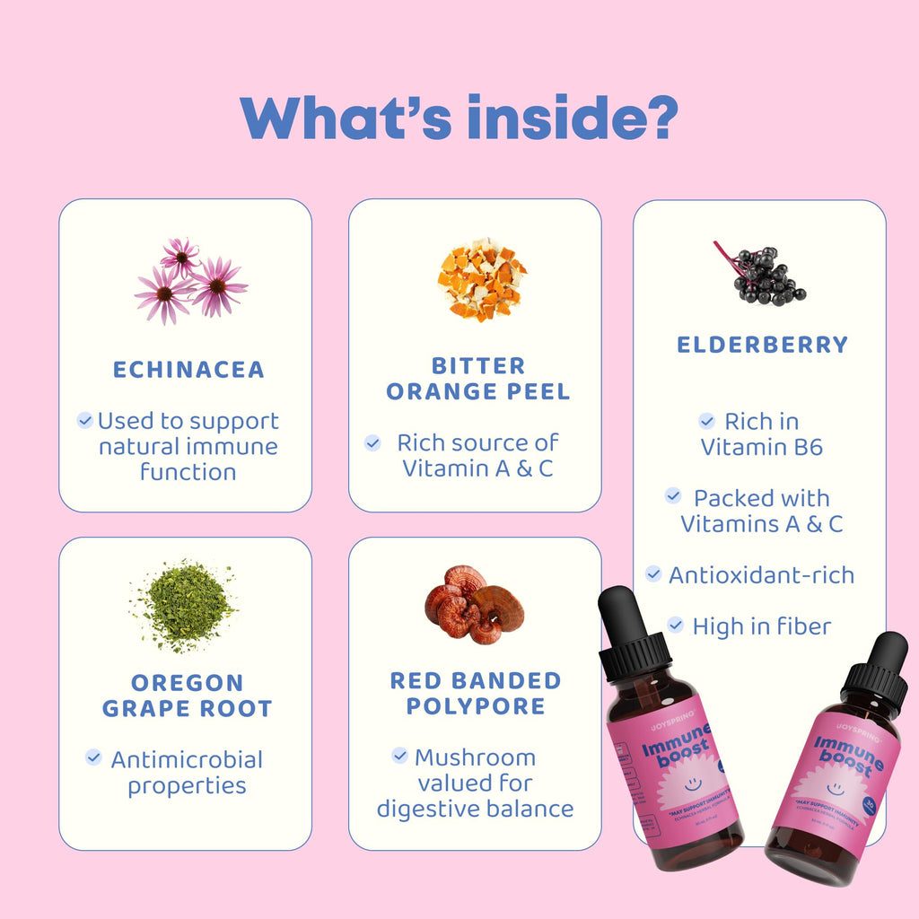 JoySpring Kids Immune Support Drops Elderberry - 2 fl oz - image 3
