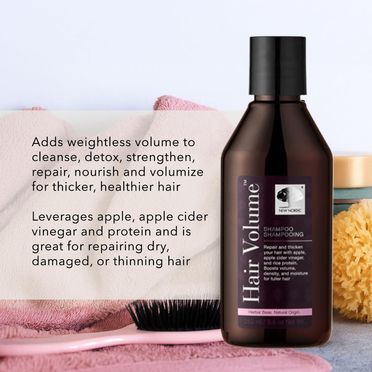 New Nordic Hair Volume Shampoo for Thicker Fuller Hair - 8.5 Fl Oz - image 5