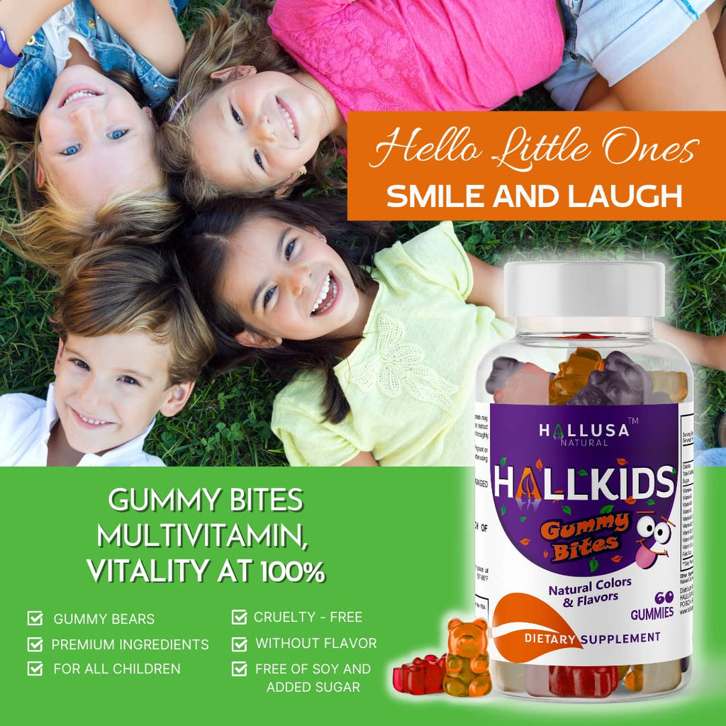 Hallusa Natural HallKids Multivitamin Gummies for Kids - 60 Gummies - image 8