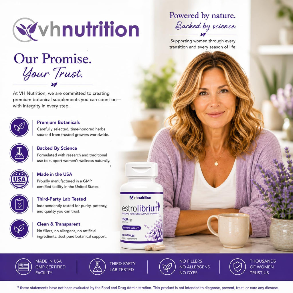 VH Nutrition ESTROLIBRIUM Hormone Balance for Women - 60 Capsules - image 7