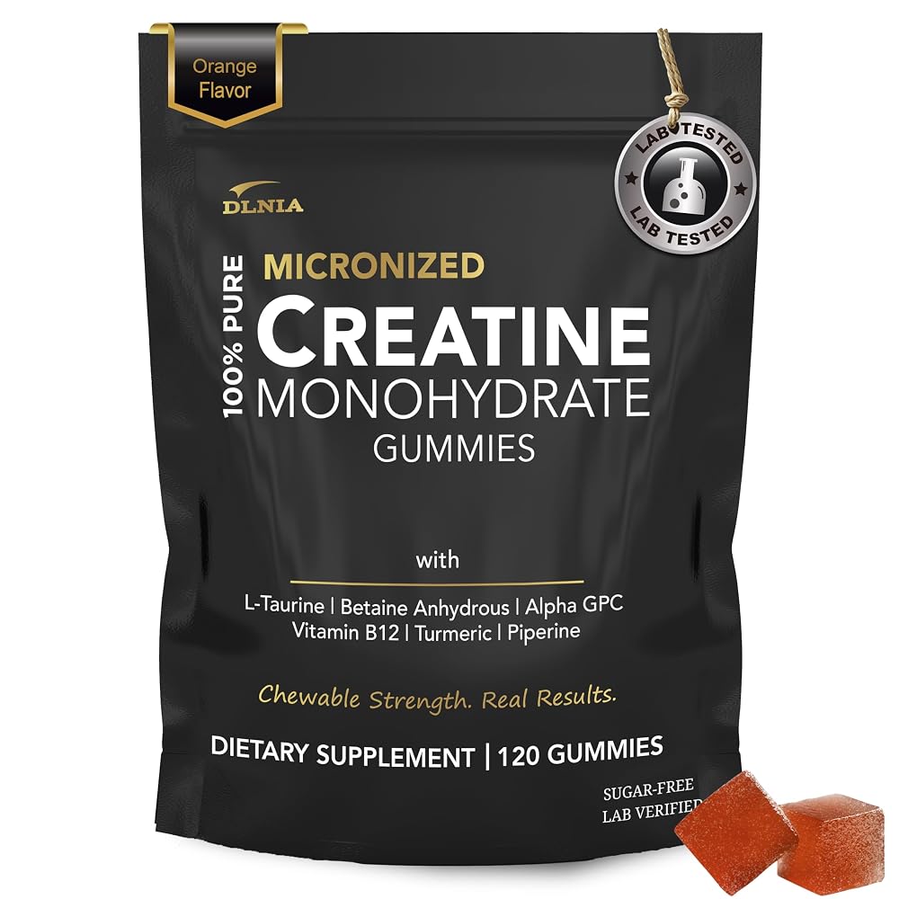 DLNIA Creatine Monohydrate Gummies for Men & Women