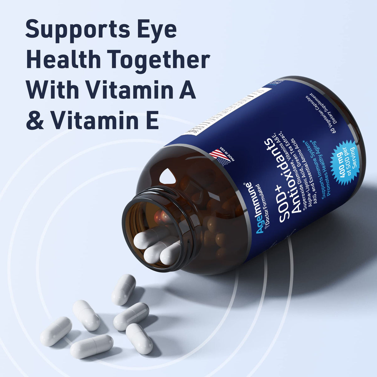 AgeImmune SOD Antioxidants Complex Healthy Aging Supplement - image 8