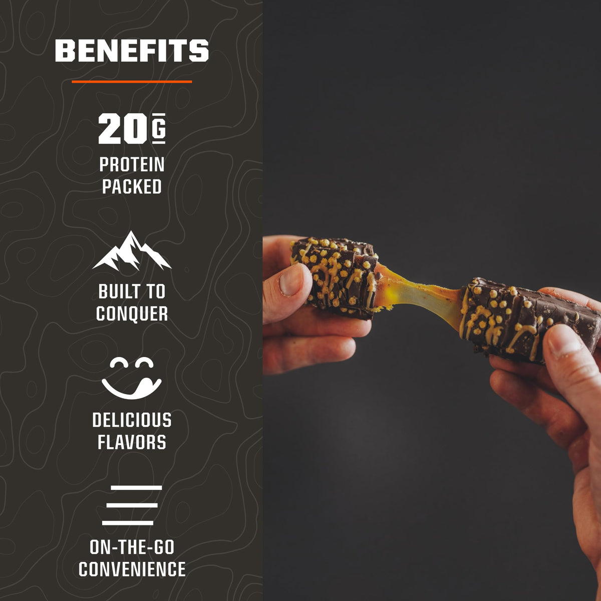 MTN OPS Caramel Crunch Performance Protein Bars - 10 Count - image 3