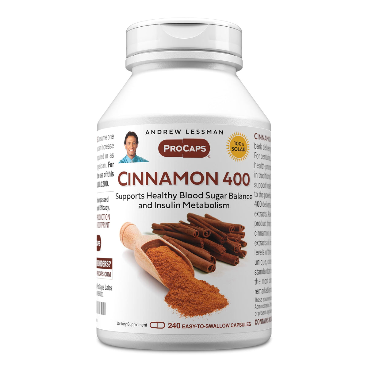 ANDREW LESSMAN Cinnamon 400mg - Capsules - High Potency