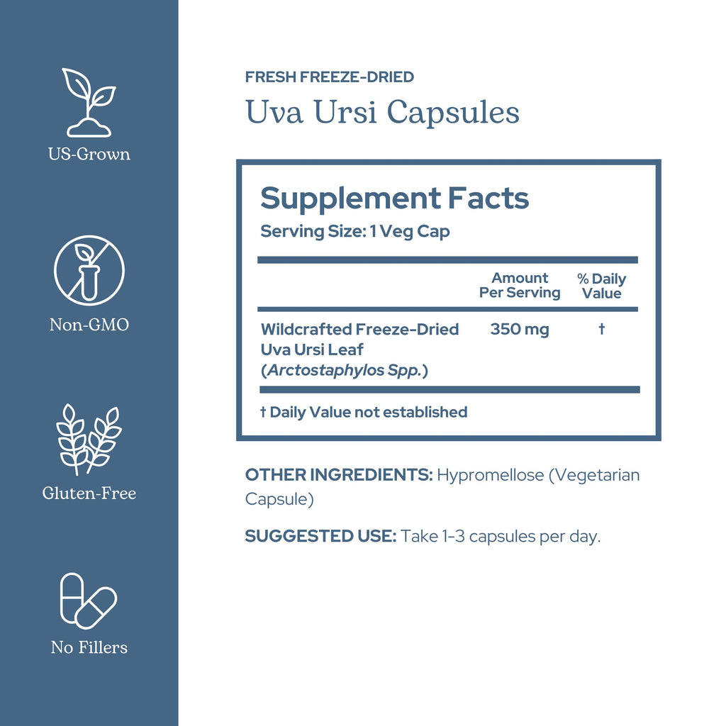 Eclectic Institute Uva Ursi Capsules Urinary Tract Support - 90 Capsules - image 2