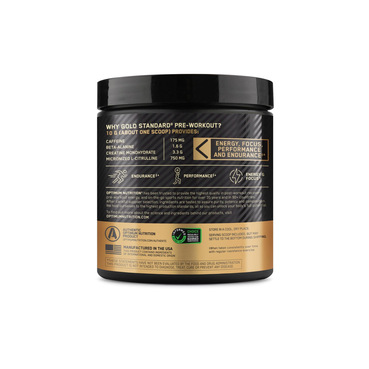 Optimum Nutrition Gold Standard Pre Workout with Creatine
