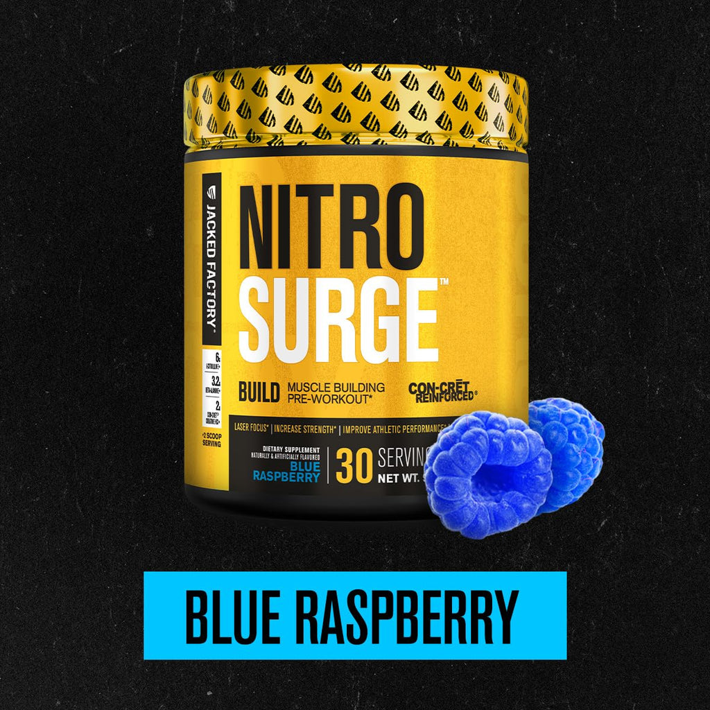 Jacked Factory Nitrosurge Build Pre Workout with Creatine