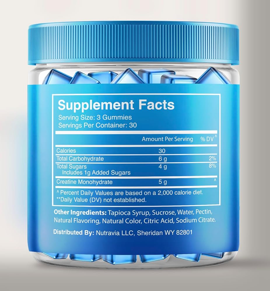 Nutravia Creatine Gummies with 5g Creatine Monohydrate - 90 Gummies - image 2