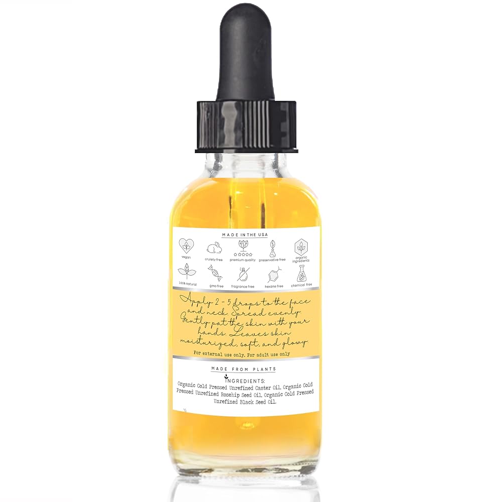 Holistic Apothecary Black Seed Oil, Rosehip & Castor Oil Face Oil - 2 FL OZ - image 2