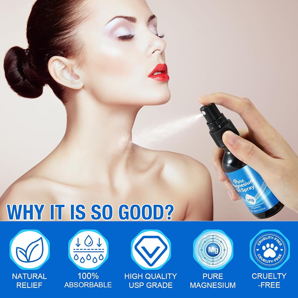 QRZBPZWE Pure Magnesium Oil Spray - 4 Fl Oz - image 3