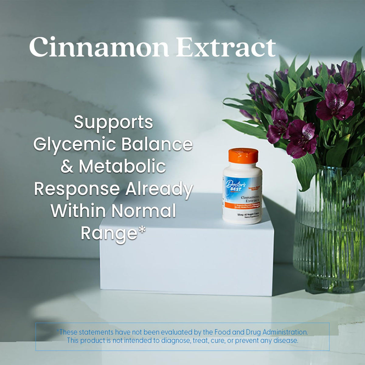 Doctor's Best Cinnamon Bark Extract - 120 Vegetarian Capsules - image 5