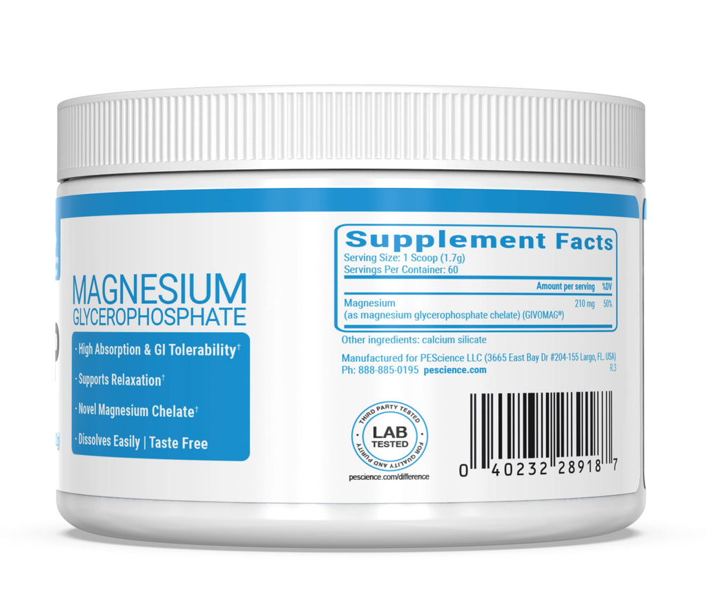 PEScience Mag-GP Magnesium Glycerophosphate Powder - 60 Servings - image 6