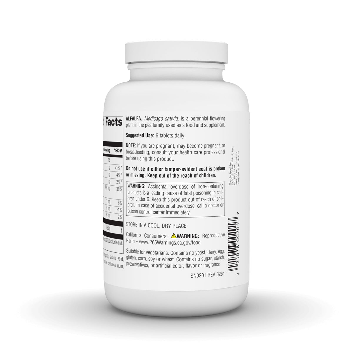 Source Naturals Alfalfa 10 Grain 648mg