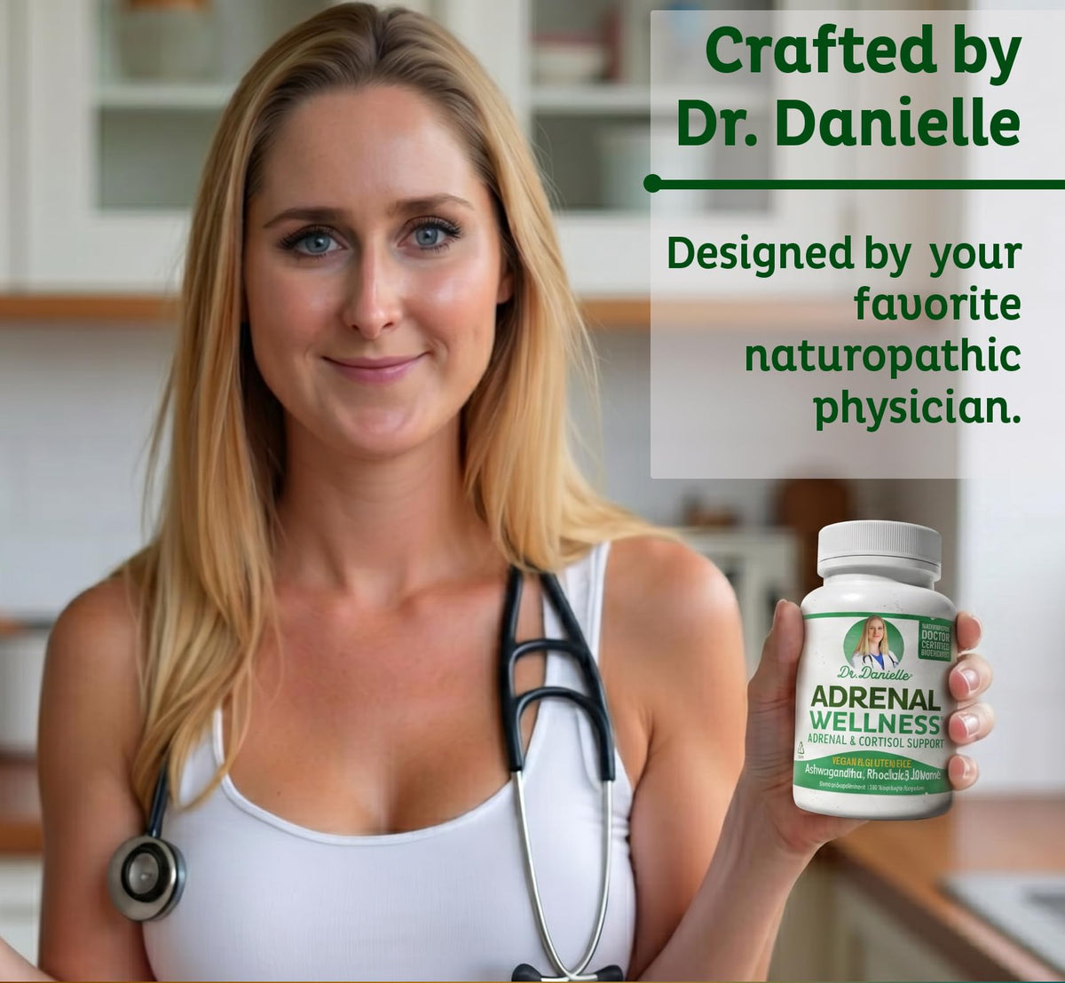 Doctor Danielle Adrenal Wellness Ashwagandha Capsules - 120 Capsules - image 2