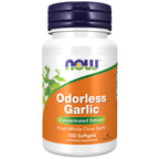 NOW Odorless Garlic Concentrated Extract - 100 Softgels