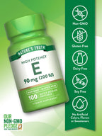 Nature's Truth Vitamin E 200 IU - 100 Softgels - image 3