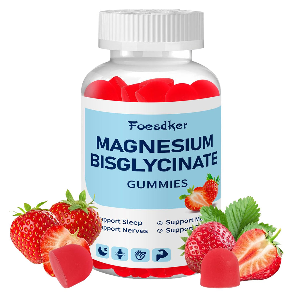 Foesdker Magnesium Bisglycinate Gummies 400mg - 60 Gummies