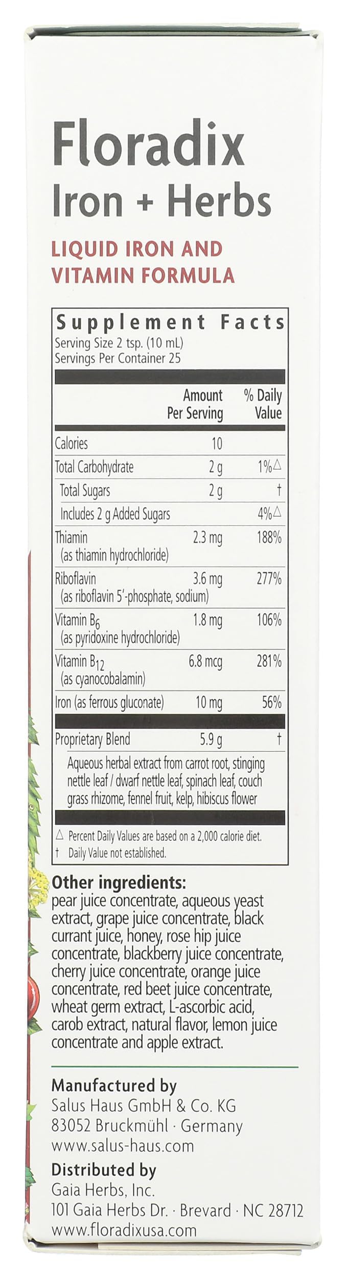 Floradix Floravital Liquid Iron and Vitamin Formula - 3 Pack - image 3