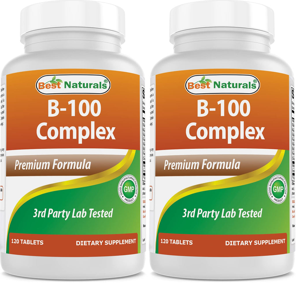Best Naturals B-100 Complex 120 Tablets (Time Released)