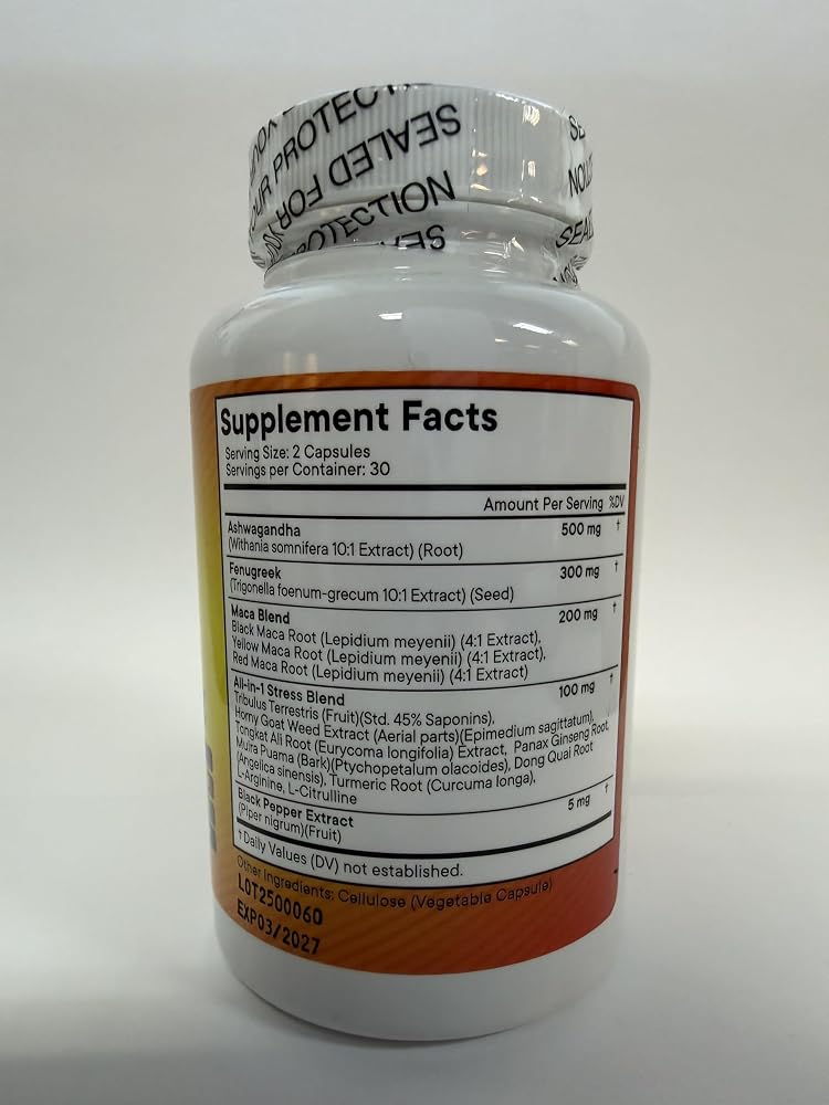 NEW AGE Ashwagandha Maca Root Fenugreek Supplement Mood Support - 120 Capsules - image 4