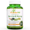 NutreeVit Spirulina & Moringa Superfood Capsules - 240 Capsules