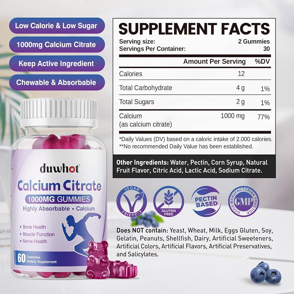 duwhot Calcium Citrate Gummies