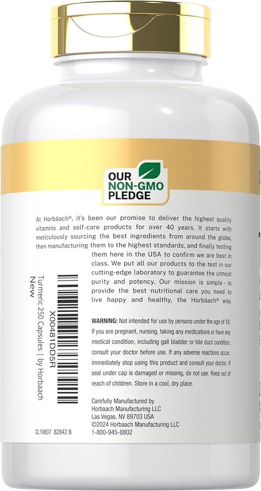 Doctor's Way Turmeric Curcumin Supplement - 250 Capsules - image 3