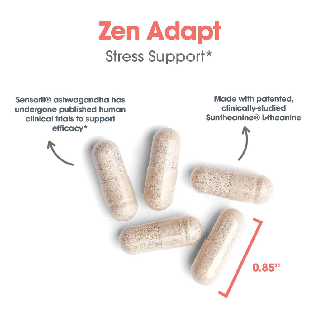 Allergy Research Group Zen Adapt L-Theanine GABA Capsules - 60 Count - image 5